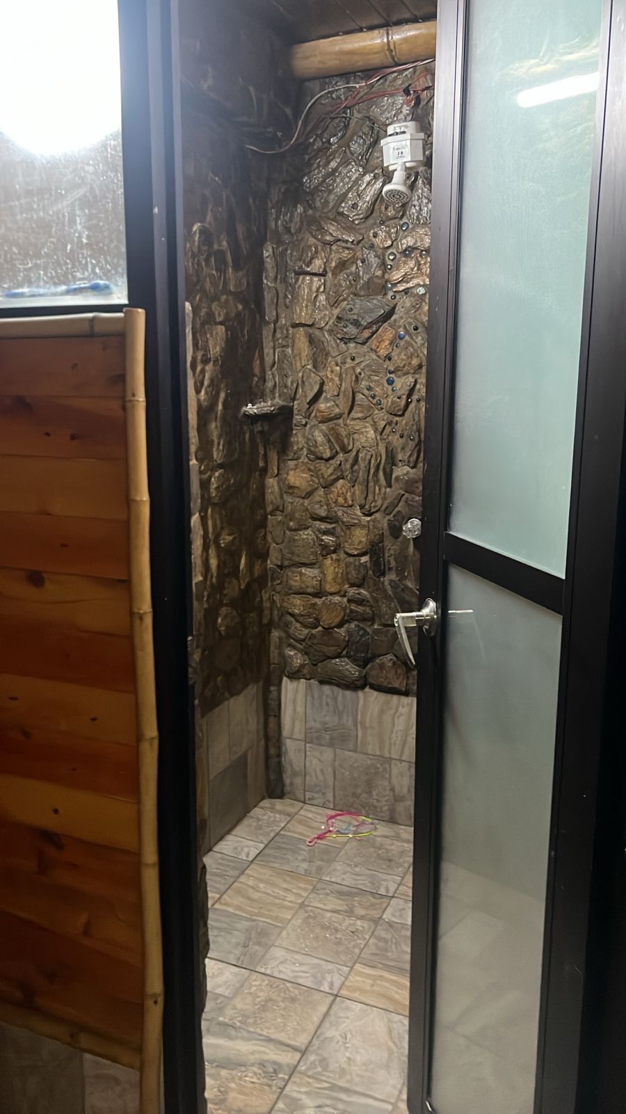 Stone shower